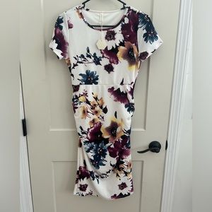 Spring floral maternity dress